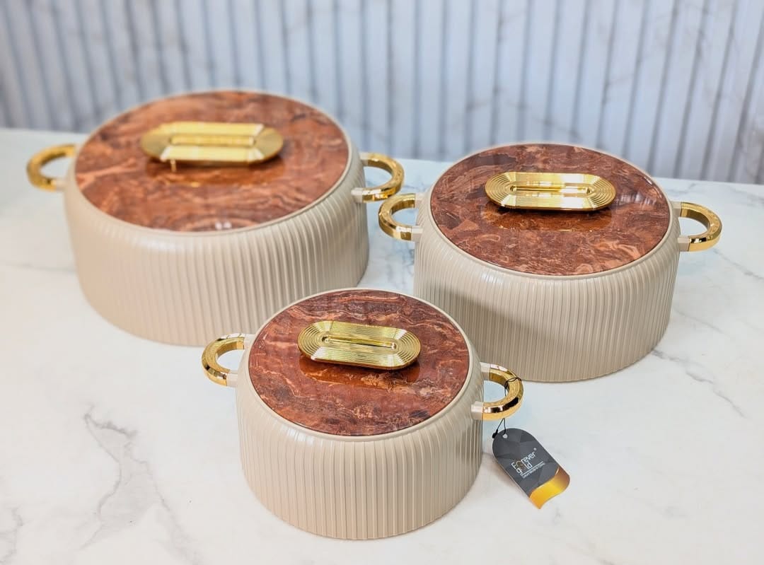 3Pc insulated food warmer