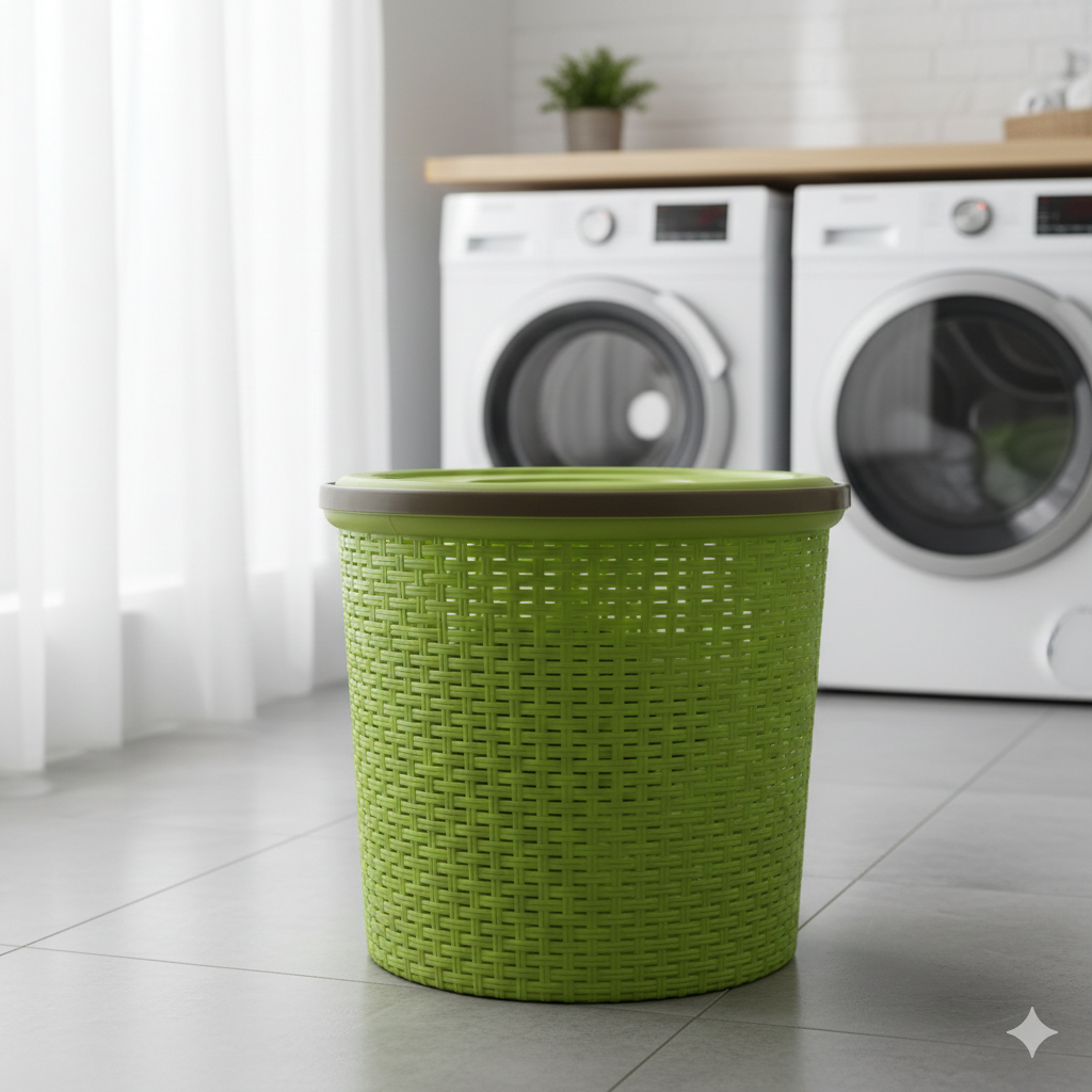 Laundry basket with lid gha