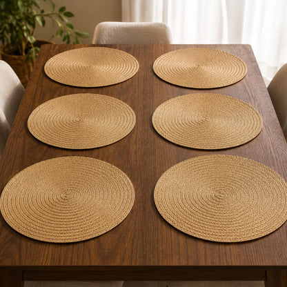 6Pcs Natural Woven Table Mats