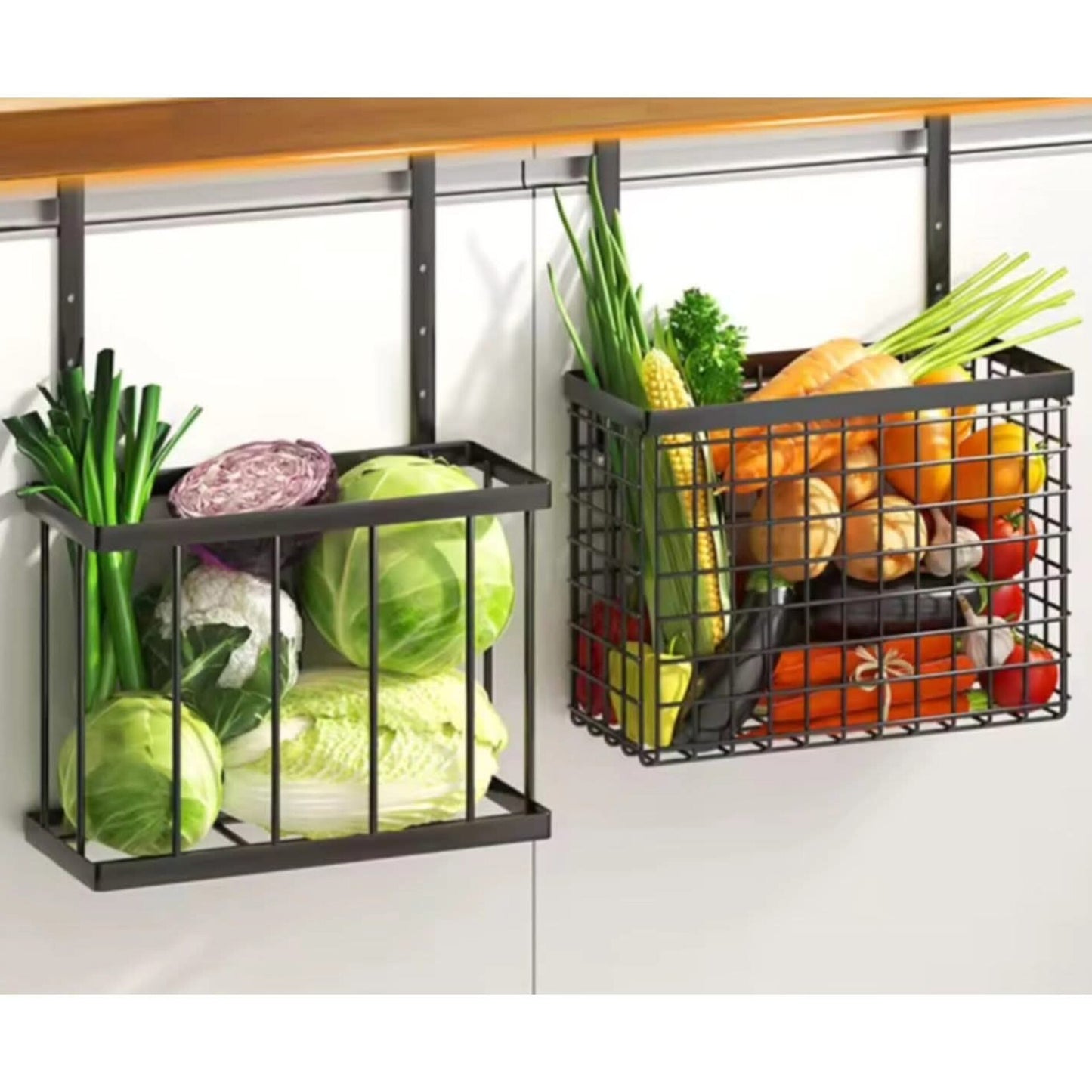 2pc over the cabinet door organizer