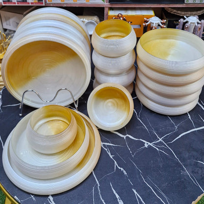 18Pcs Swirl Dinner Set
