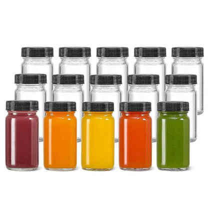 Set of 5 gingershot glass bottles
