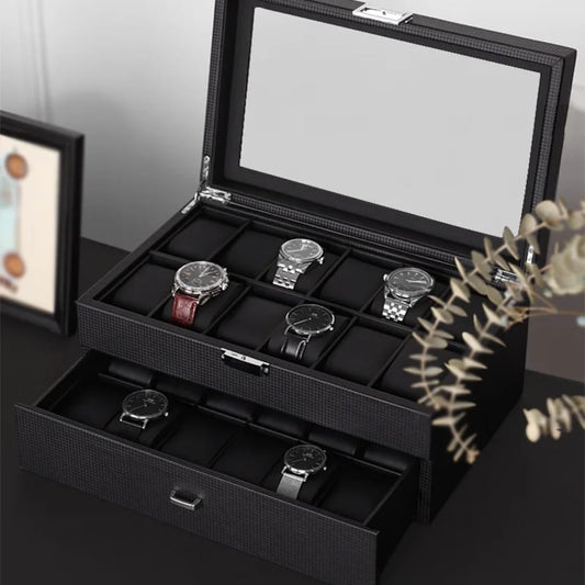 24Pc Leather Watch Case Gift