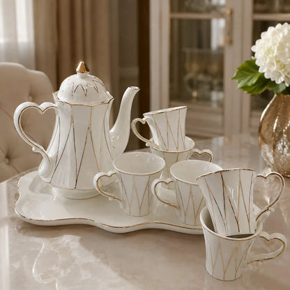 8Pc Ceramic Tea Set