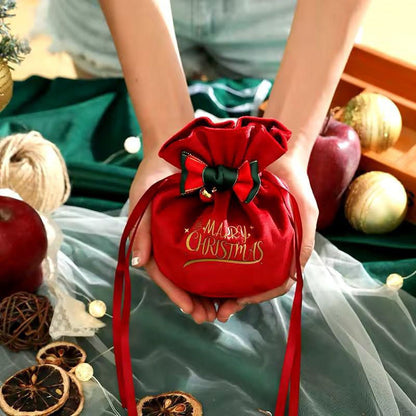 4 Christmas velvet candy  bag