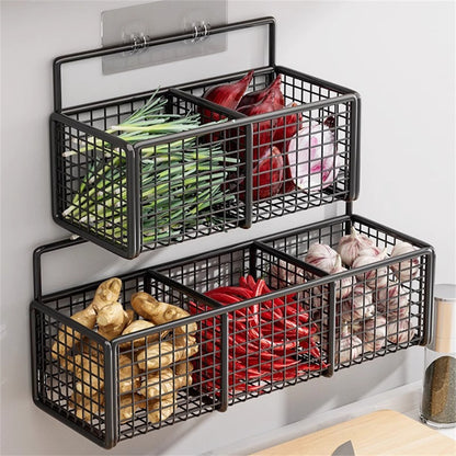 3 in 1 Wall mounted kitchen rack