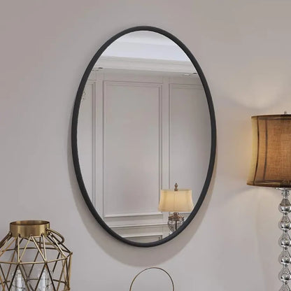 Unbreakable oval mirror