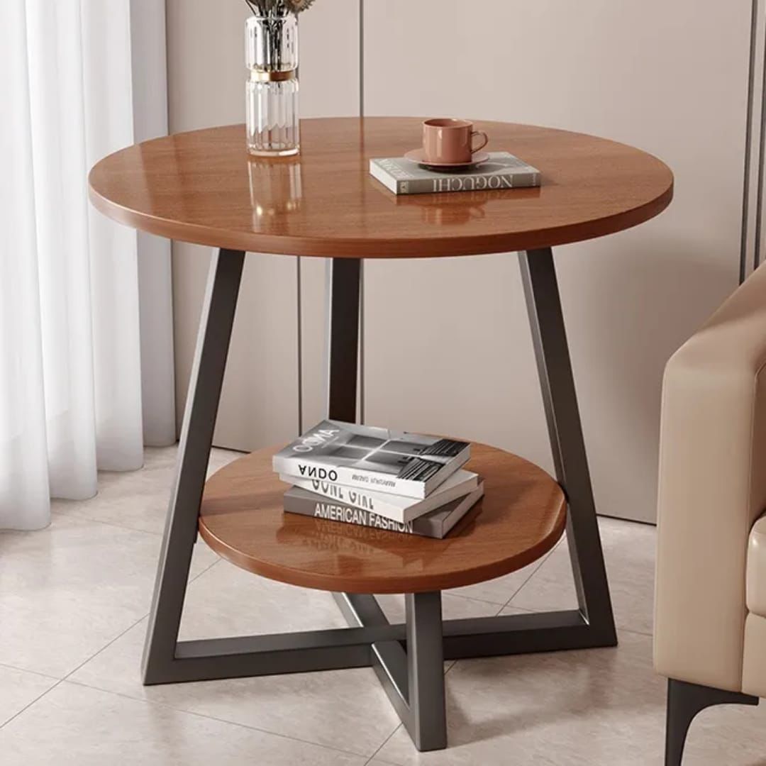 Round side table stool 