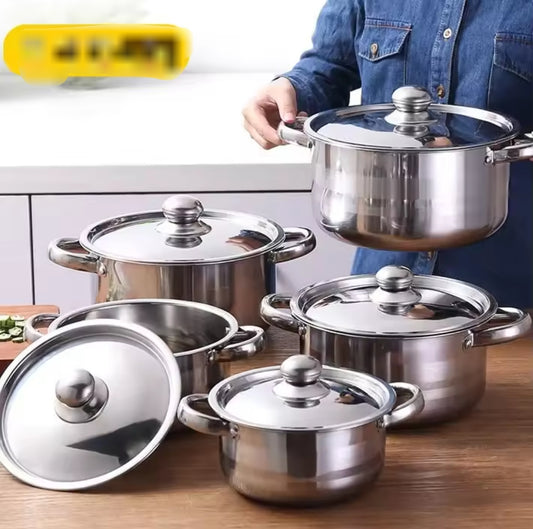 12pcs stainless steel cookware set