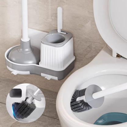 3 In 1 Toilet Brush And Plunger Set