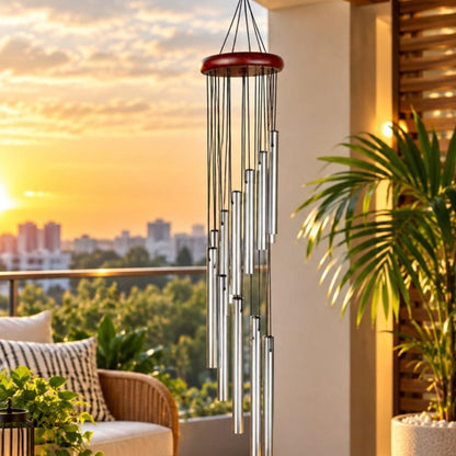 18 Tube Rotating Aluminum Musical Wind Chime
