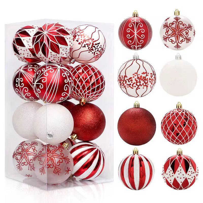 Assorted 16Pc  Christmas Balls Set