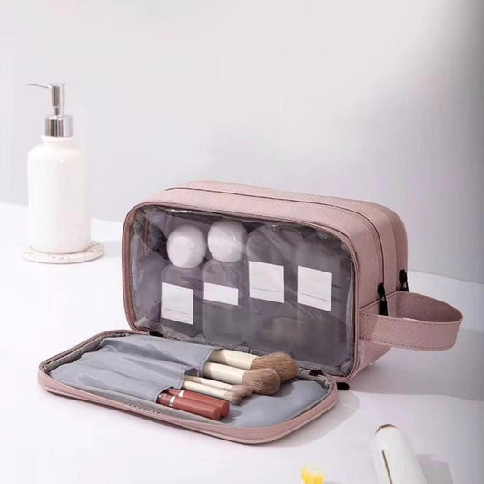 Multilayered Wet and Dry Separation Travel Toiletry Bag