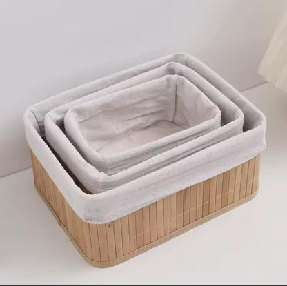 3 in 1 Rattan storage baskets