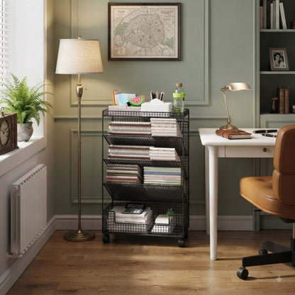 Multipurpose bookshelf with wheels Gha