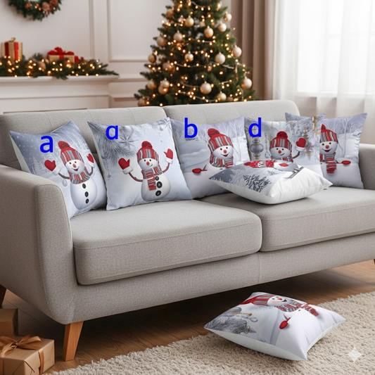 3pc Christmas throw covers cases