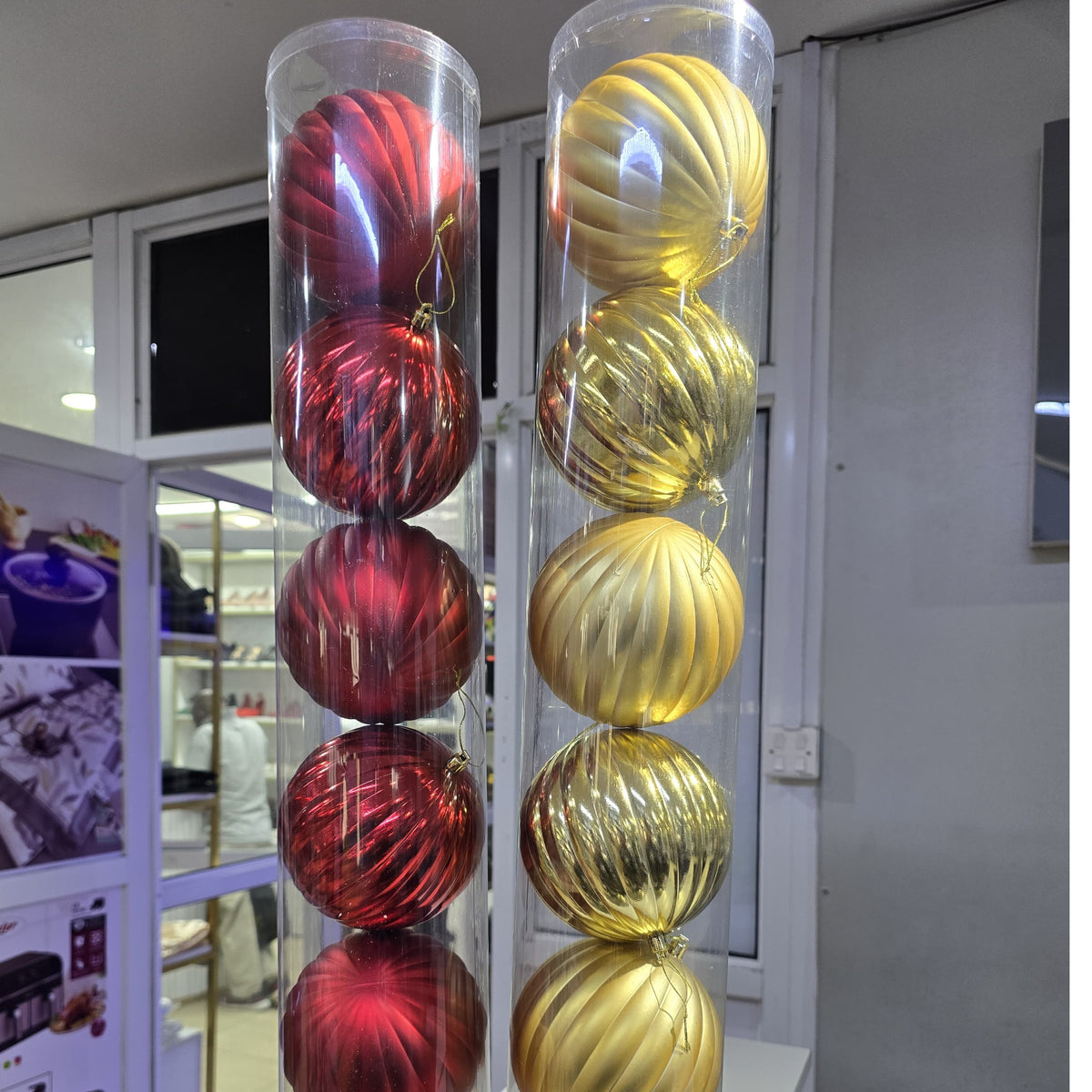 12cm 6Pcs Christmas Baubles Set
