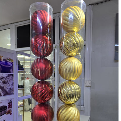 12cm 6Pcs Christmas Baubles Set
