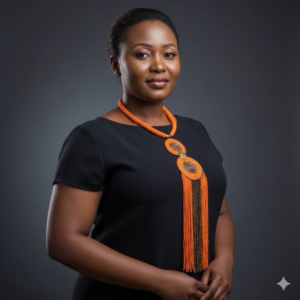 Maasai Beaded Long Pendant Necklace