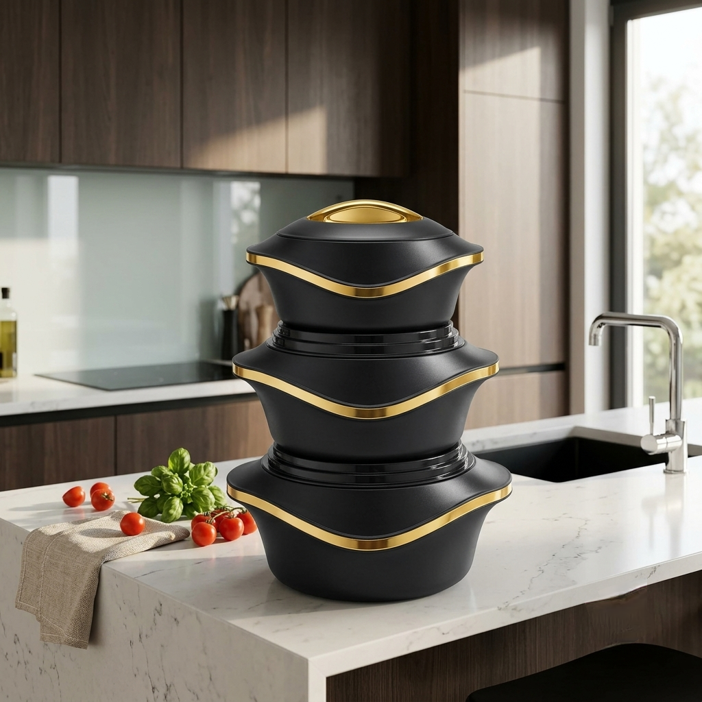 3 Piece Insulated Hot Pot Set