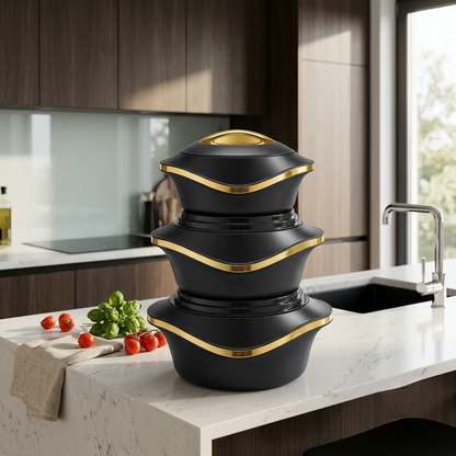3 Piece Insulated Hot Pot Set