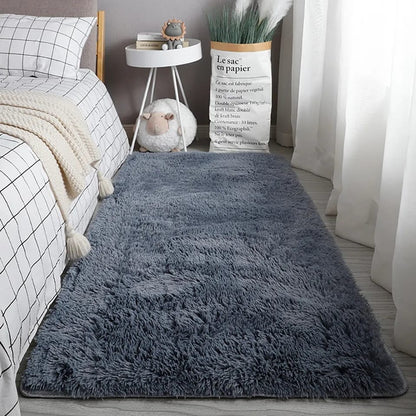4*6 fluffy bedside carpets
