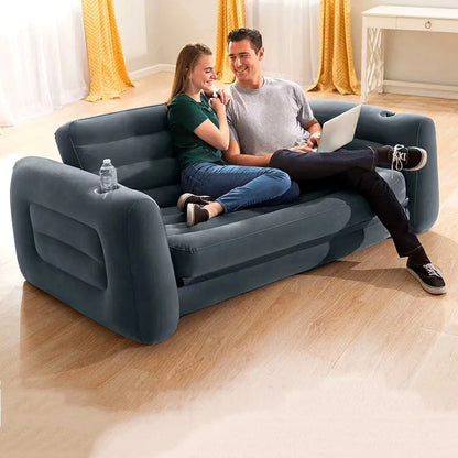 3 Seater Inflatable Pull Out Sofa Bed with Pump Gha