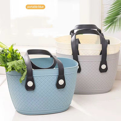 Handheld grocery storage basket