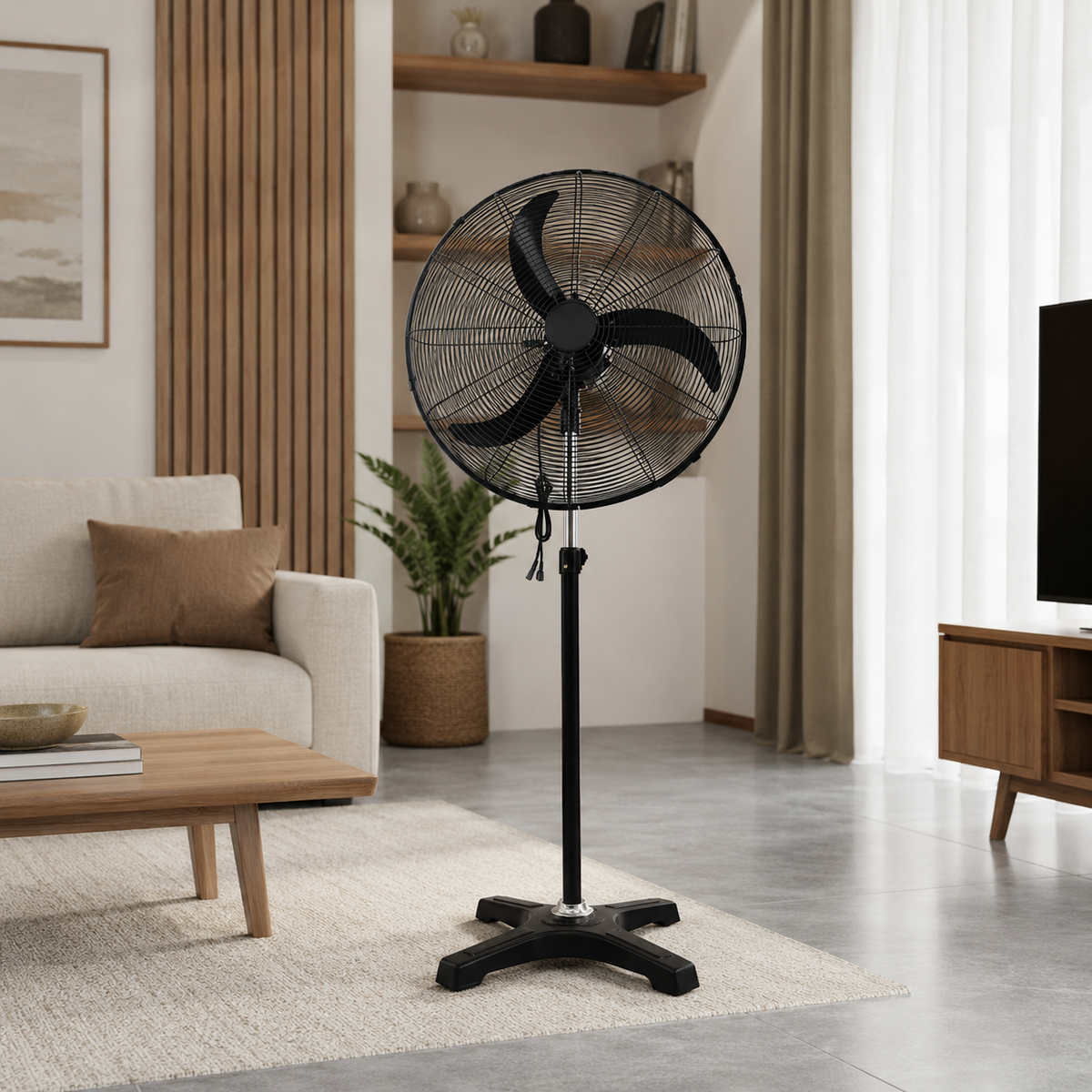 24 Inch Brushless DC Industrial Stand Fan  VF BLDC INSF 24