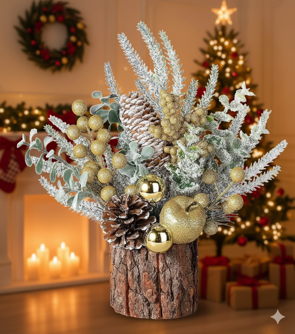 1Pc tabletop christmas tree stump