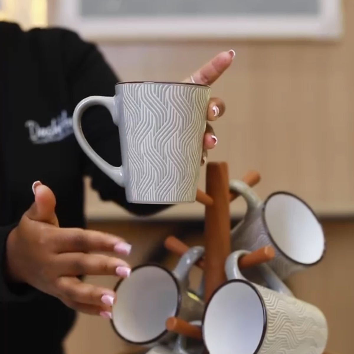 6Pcs Ceramic Cups Set