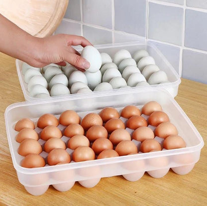 34pcs clear plastic egg tray