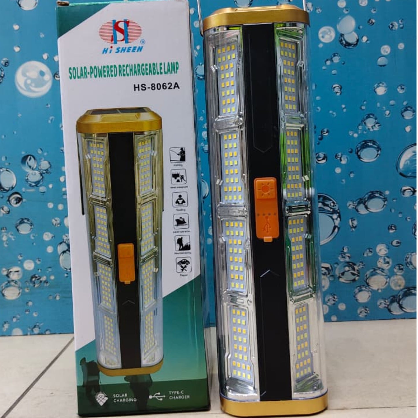 Solar Powered Rechargeable Lamp