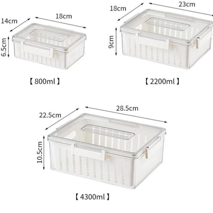 3pcs stackable food storage containers
