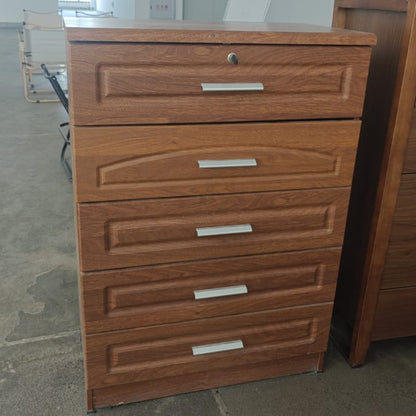 5 Tier Wooden Chest of Drawers