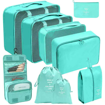 9pcs luggage travel organizer