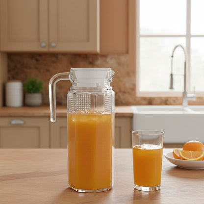 Glass water juice jug