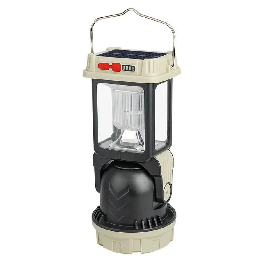 Multifunctional solar and rechargeable camping light lantern flashlight