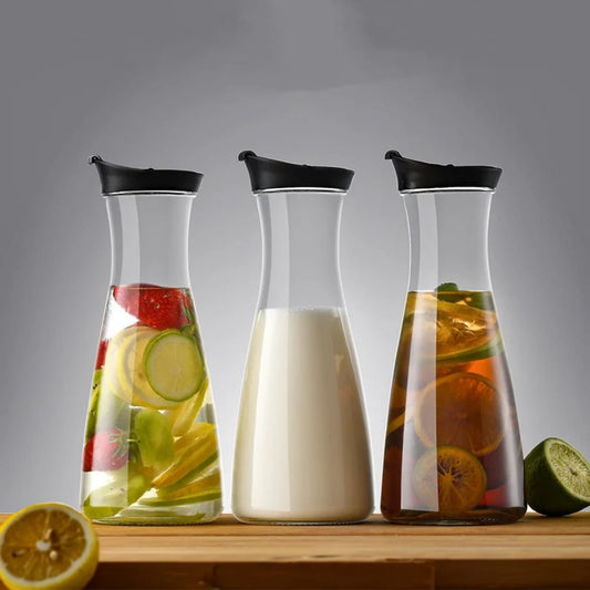 Glass water pitcher