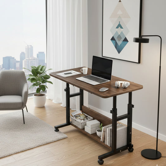 Adjustable Laptop Table Standing Desk With Wheels