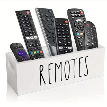 Wooden remote organizer