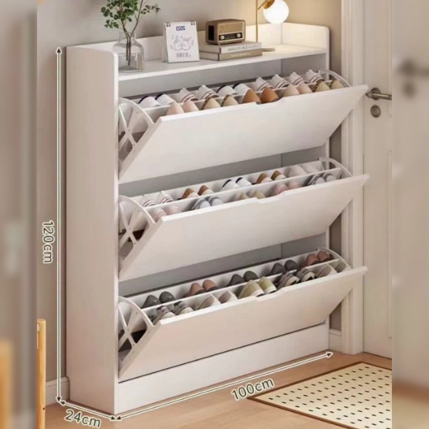 Bucket Flip Shoe Rack