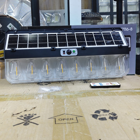 Eight Bulb Solar Motion Sensor Wall Light