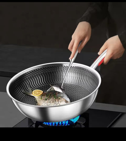 Stainless Steel Deep Frying Pan 