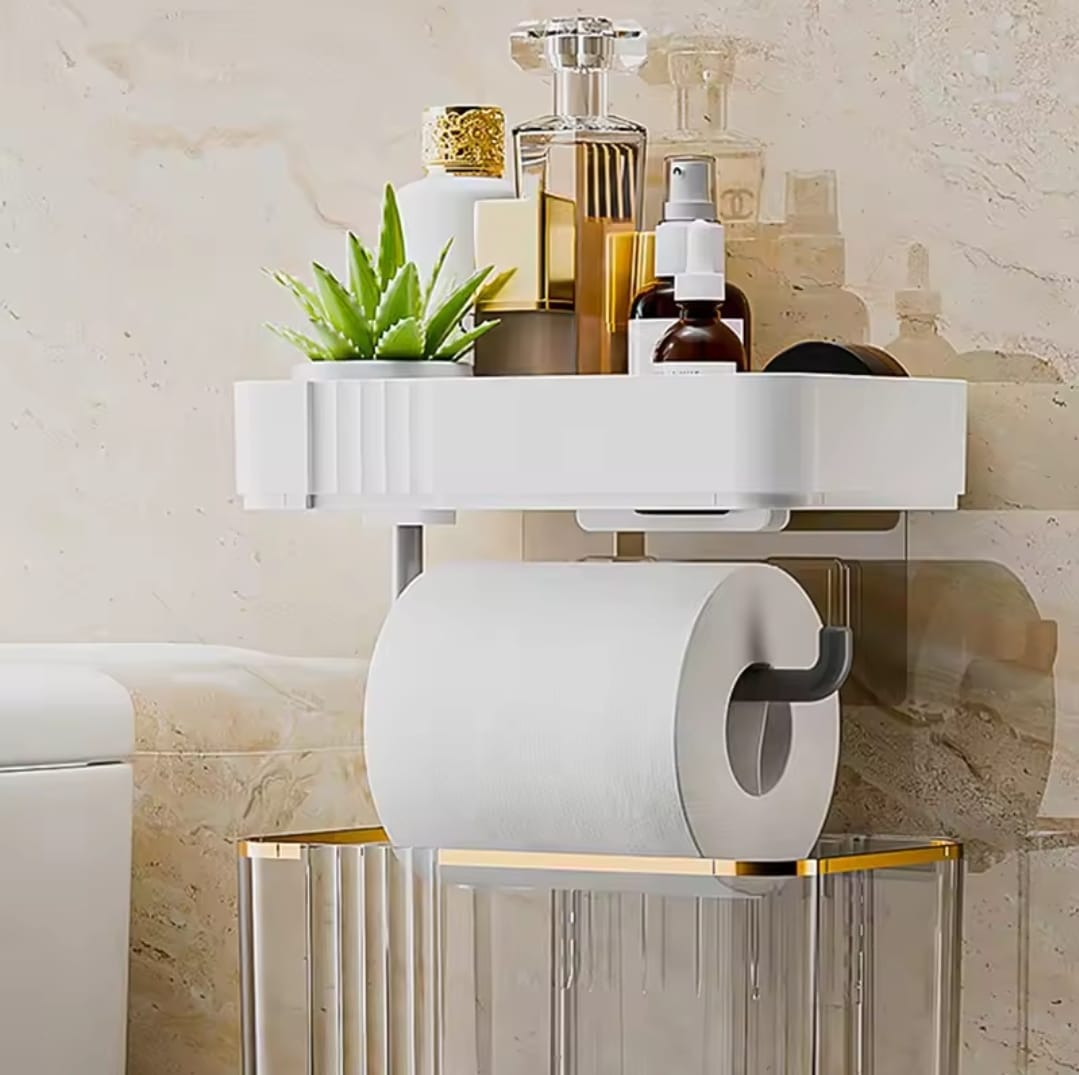 Gold plated wall mounted tissue box