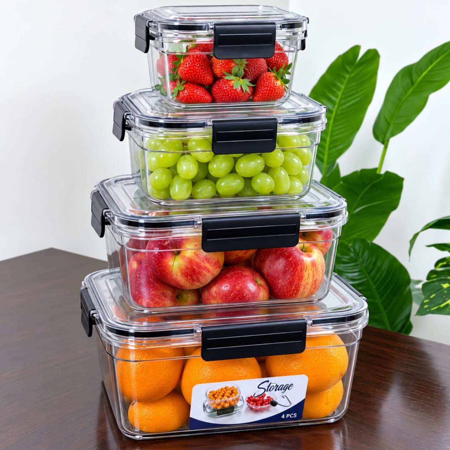 Transparent Airtight Pantry Storage Boxes