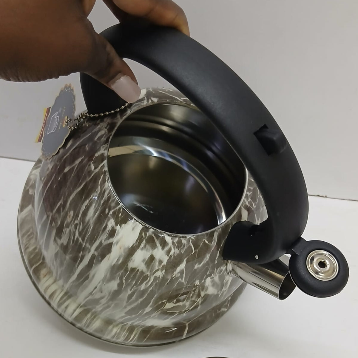 3.5L Marble Stainless Steel Whistling Kettle