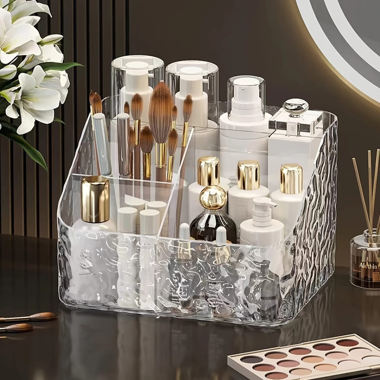 5 grid remote/cosmetic organiser