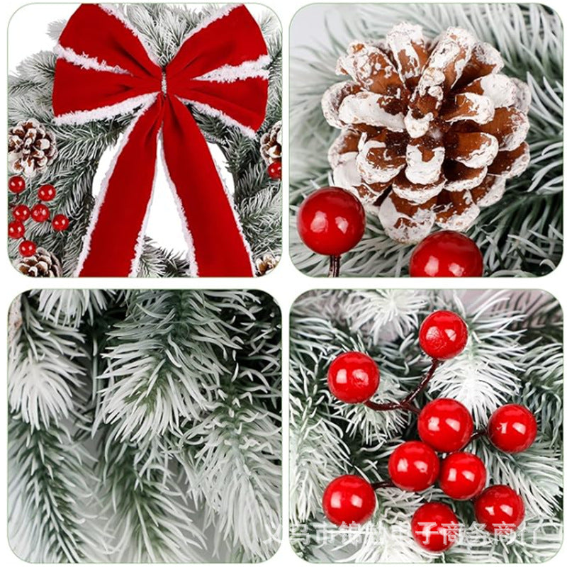 Prelit christmas door wreath