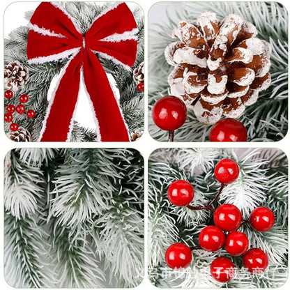 Prelit christmas door wreath